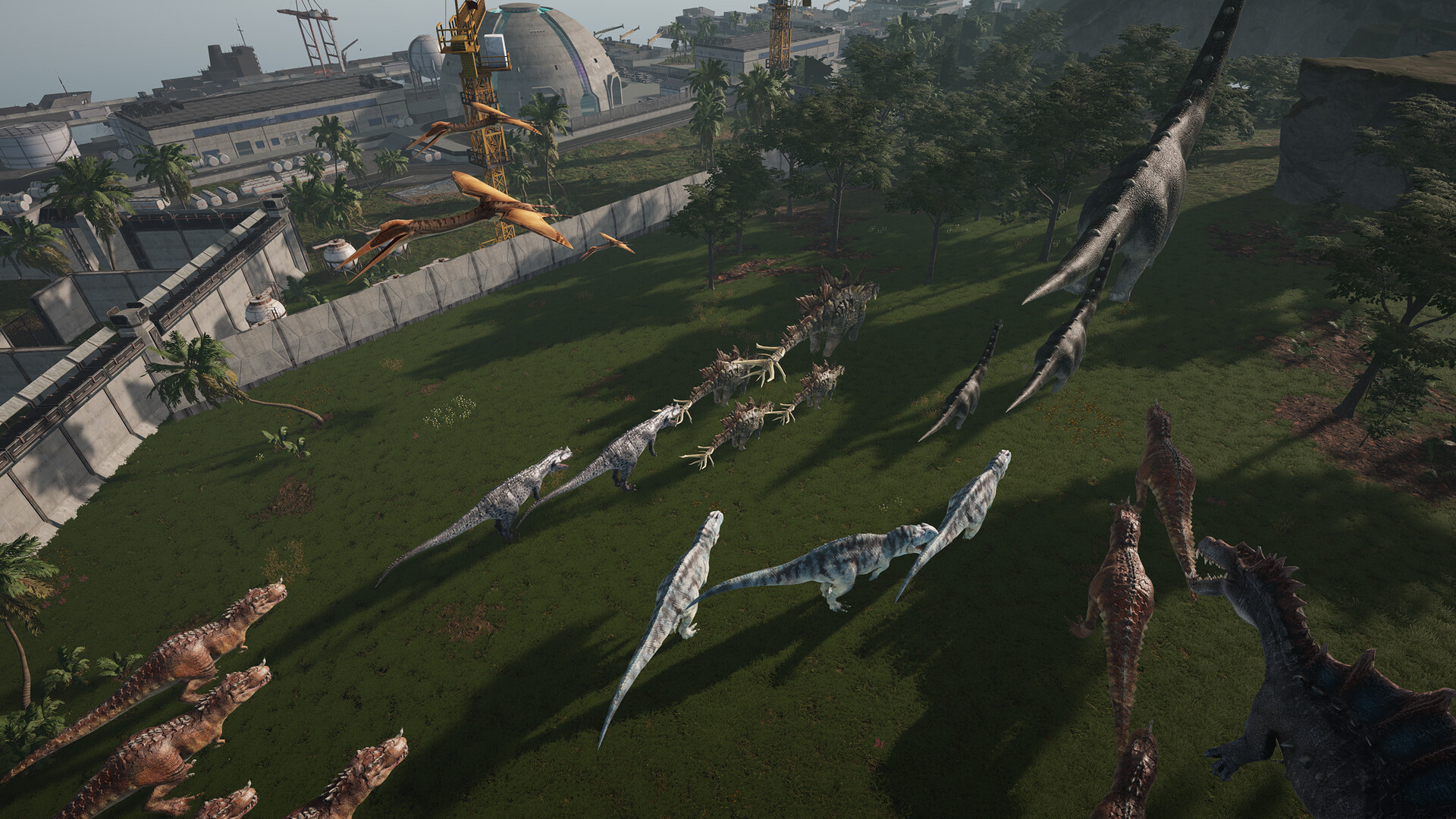 怪兽巢穴游戏截图-机械霸王龙战斗场景